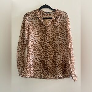 NastyGal Leopard Blouse